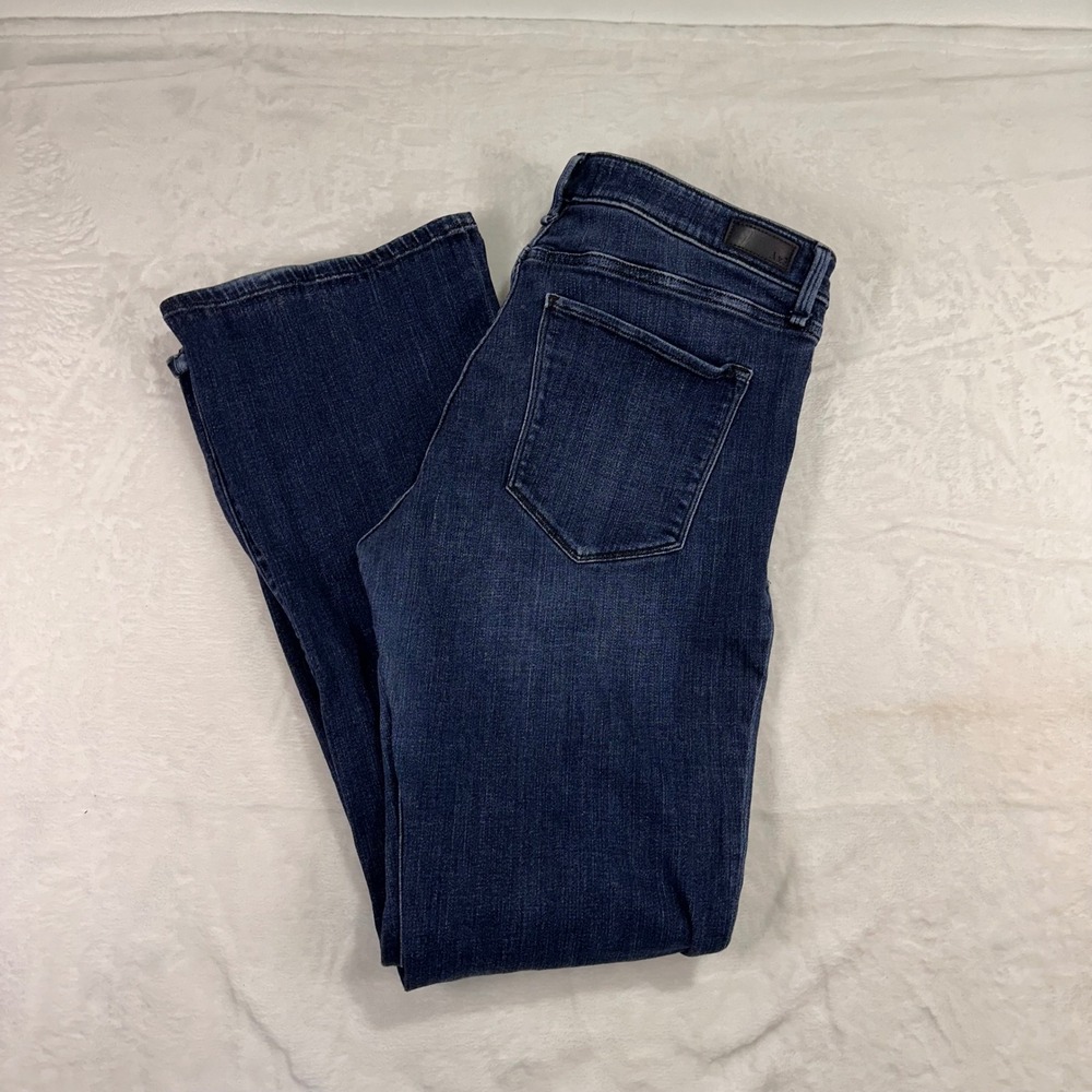 Abercrombie & Fitch Harper Low Rise Skinny‎ Boot Jeans 32 14R Dark Wash Womens